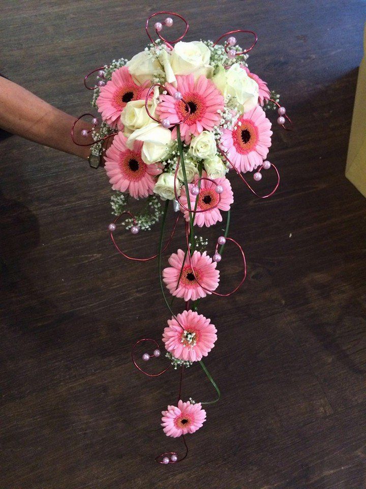 red and white flowers