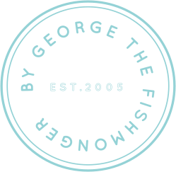 The logo for george the fishmonger was created in 2005