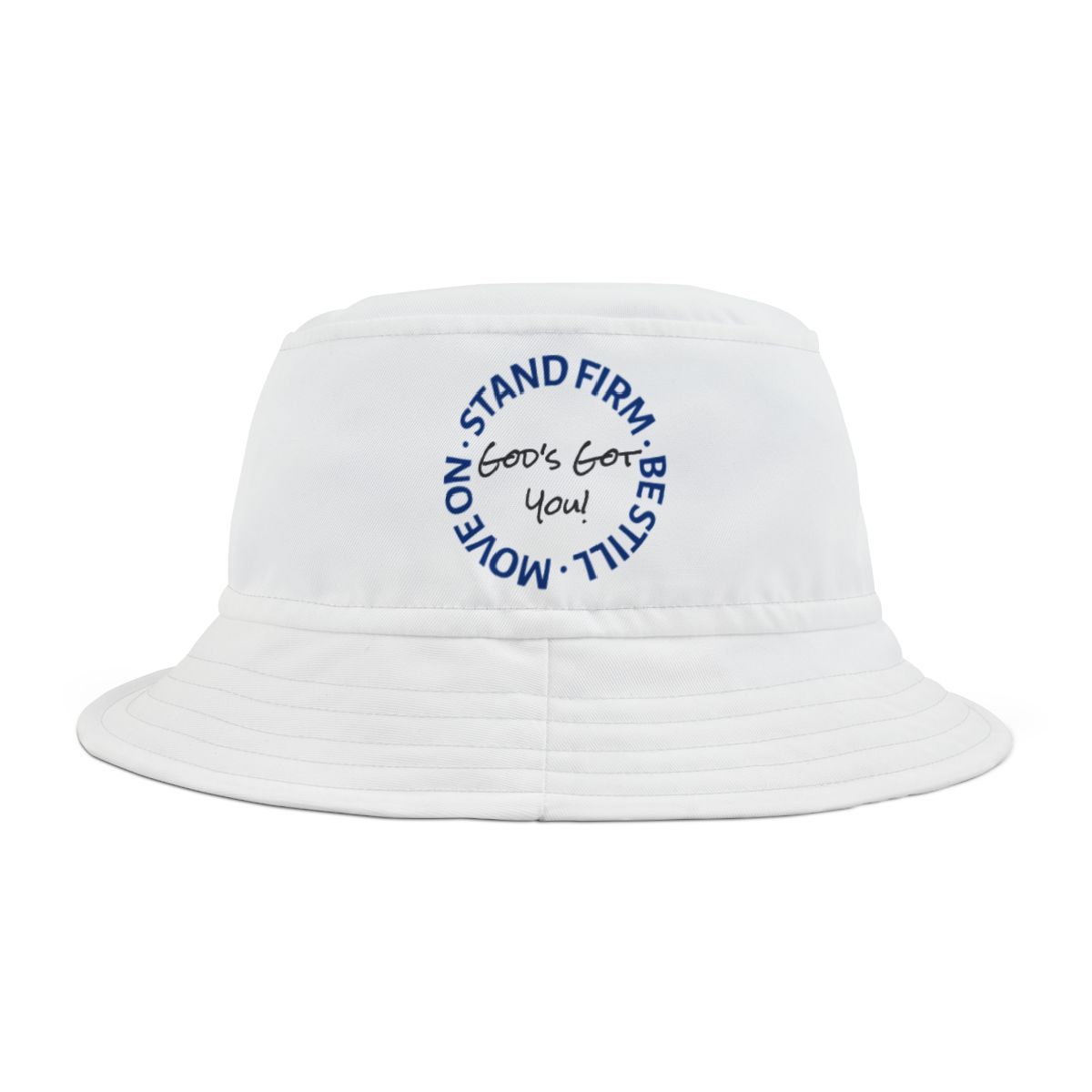 God's Got You – Bucket Hat (White) | Exodus 14:13-15 Inspired