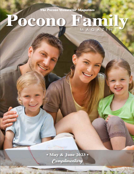 A magazine cover for the pocono family magazine