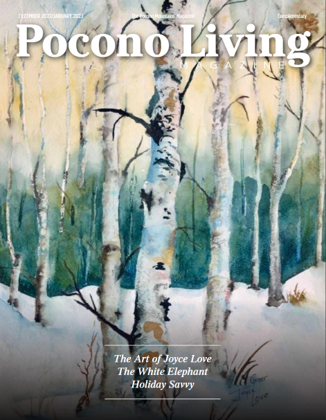 The cover of a magazine called pocono living