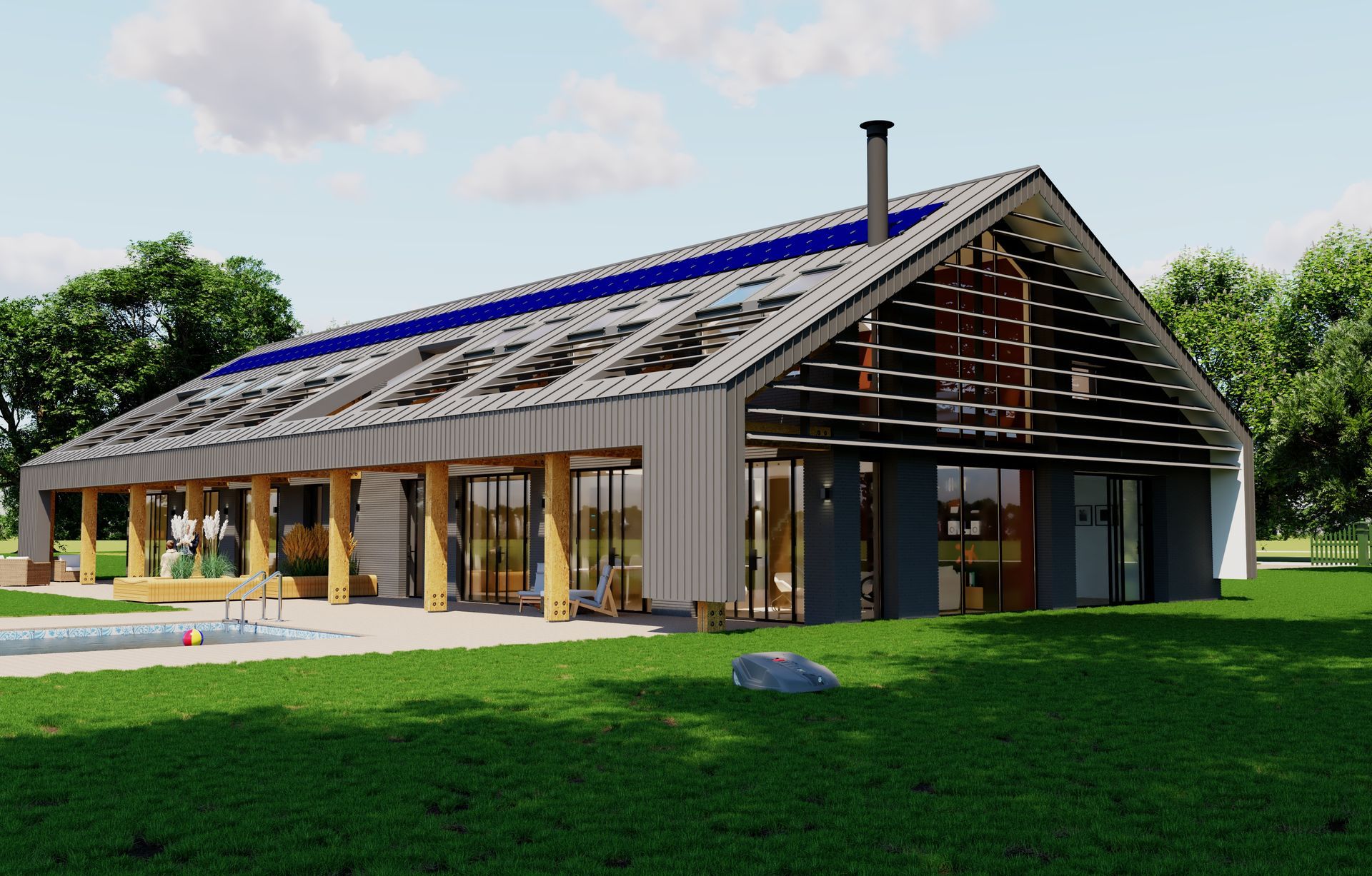 exterieur, villa Goutum