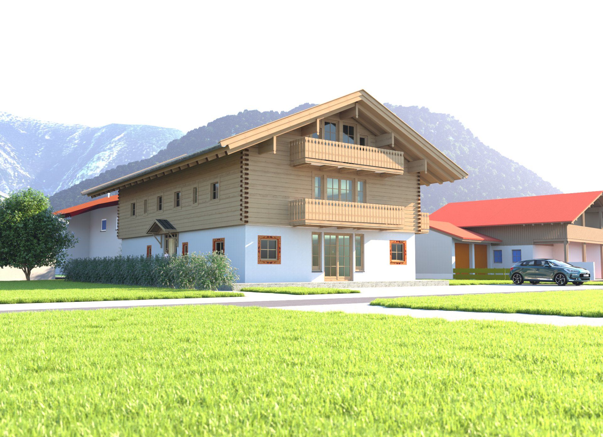 Nieuwbouw appartementen complex Inzel, ontwerp EJVisuals