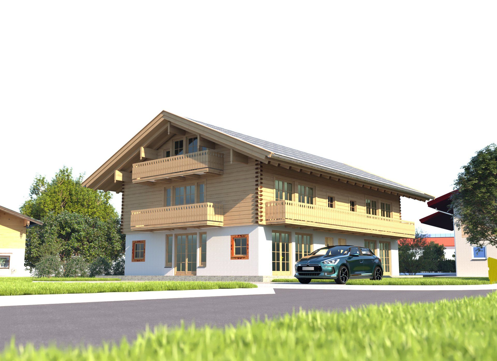 Nieuwbouw appartementen complex Inzel, ontwerp EJVisuals