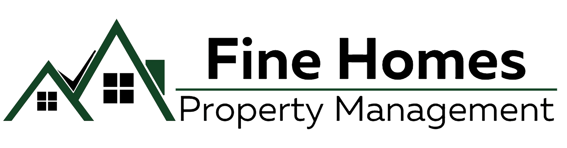 Fine Homes Property Management Logo - header, go to homepage