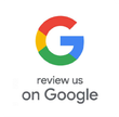 Google logo with “review us on Google” text