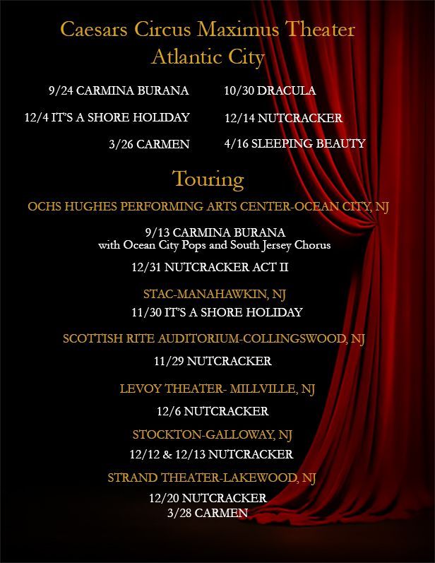 Atlantic City Ballet Performance Schedule