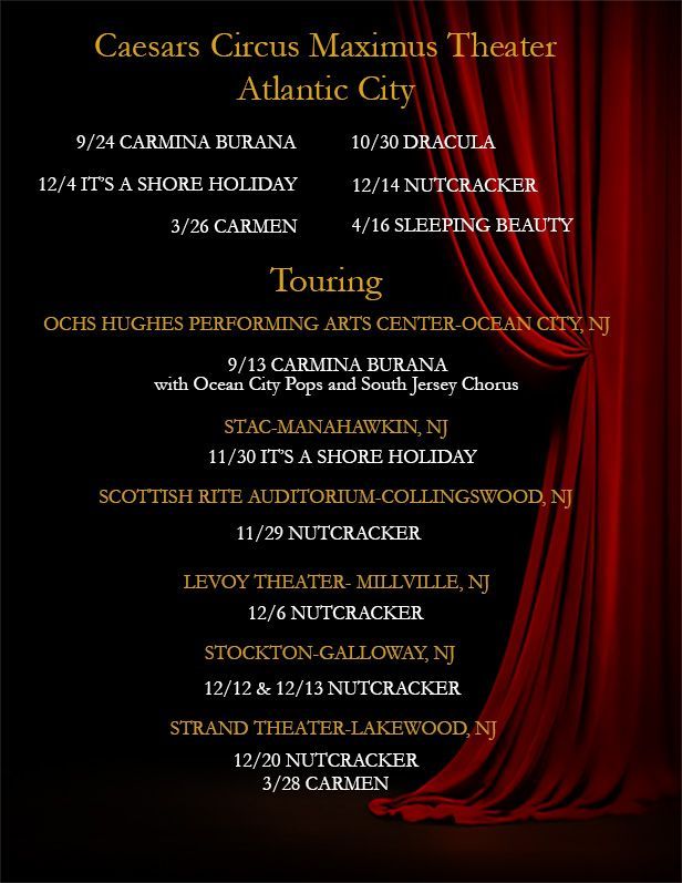 Atlantic City Ballet Performance Schedule