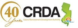 CRDA Logo with 40 years and NJ Map