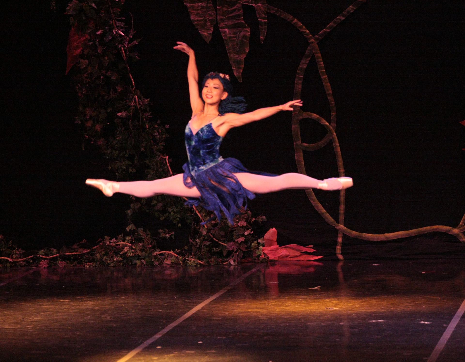 Atlantic City Ballet Dancer in blue.