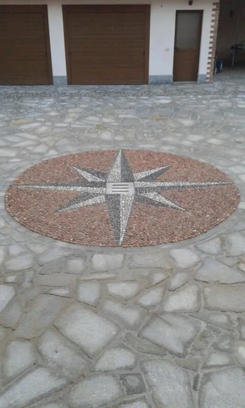 Pavimento in ciottoli