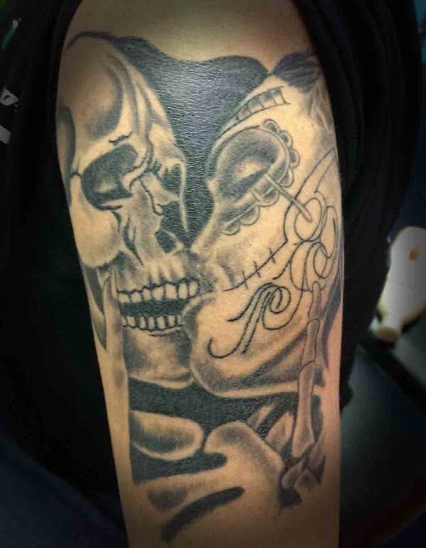 Kissing Skulls — Custom Tattoos in Reno, NV