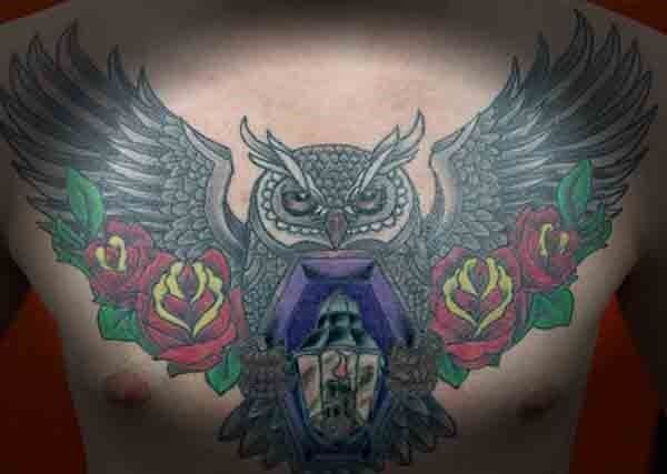 Owl Tattoo — Custom Tattoos in Reno, NV