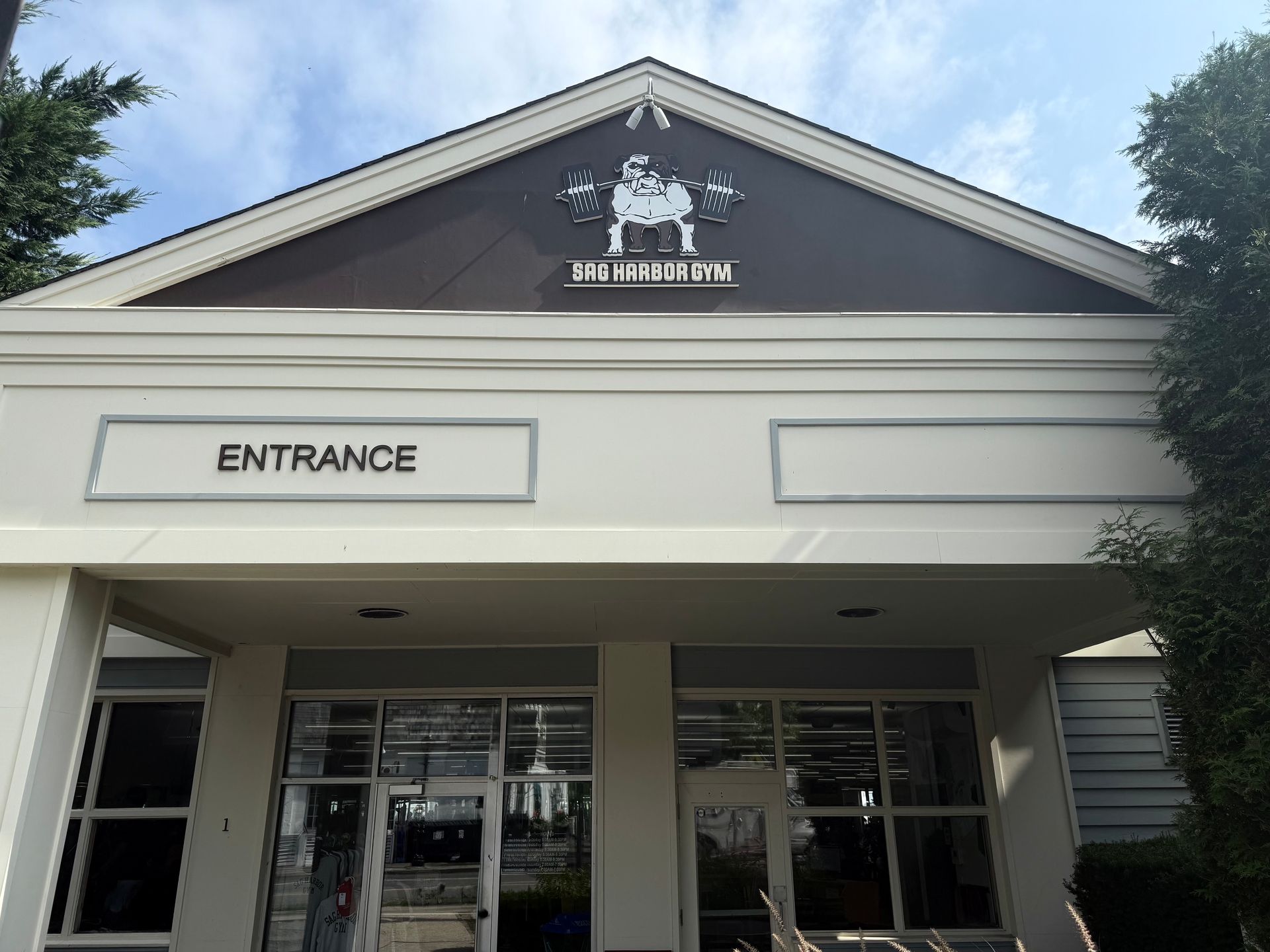 Exterior entrance to the Sag Harbor Gym