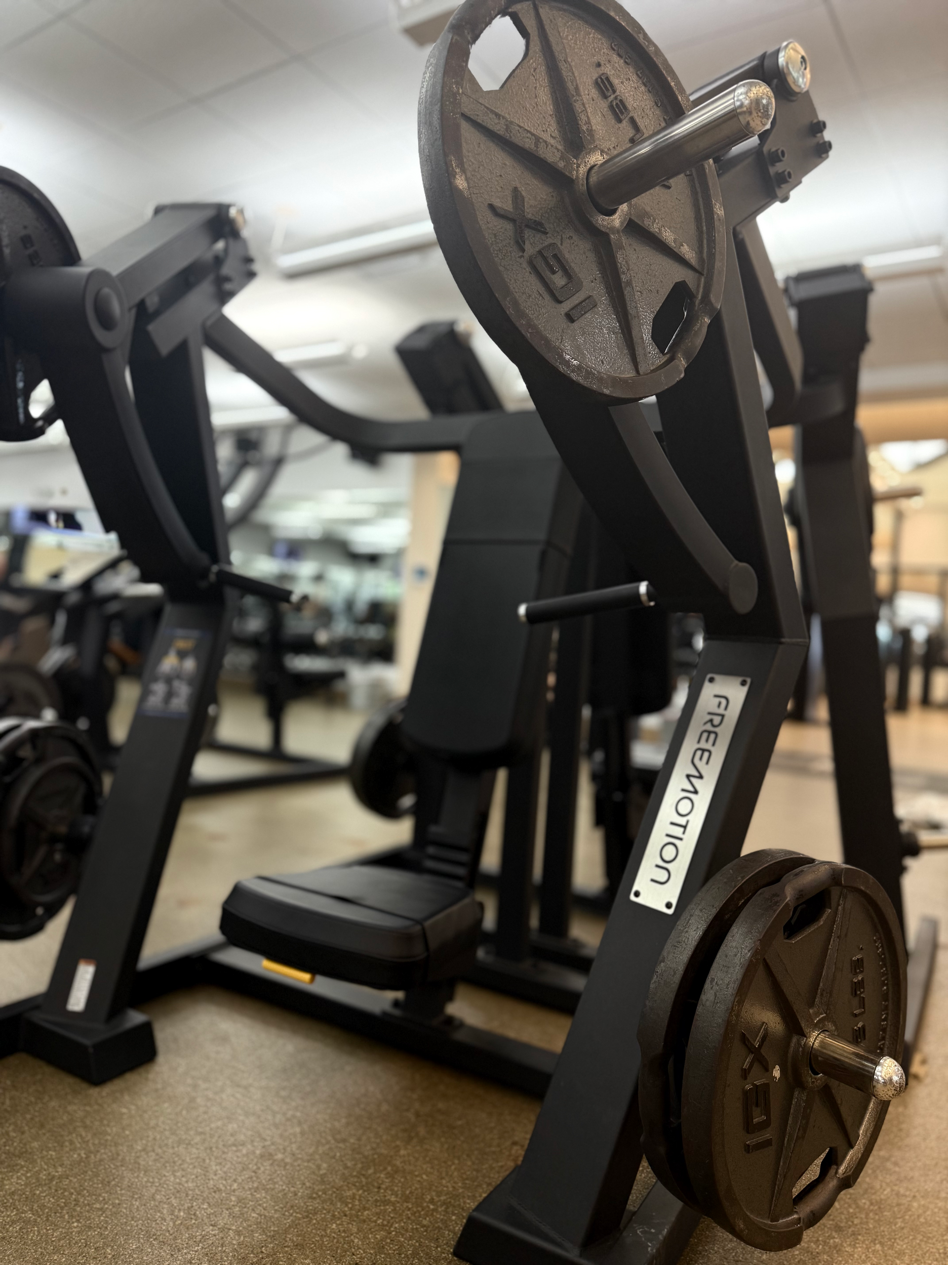 plate-loaded weight equipment at Sag Harbor Gym