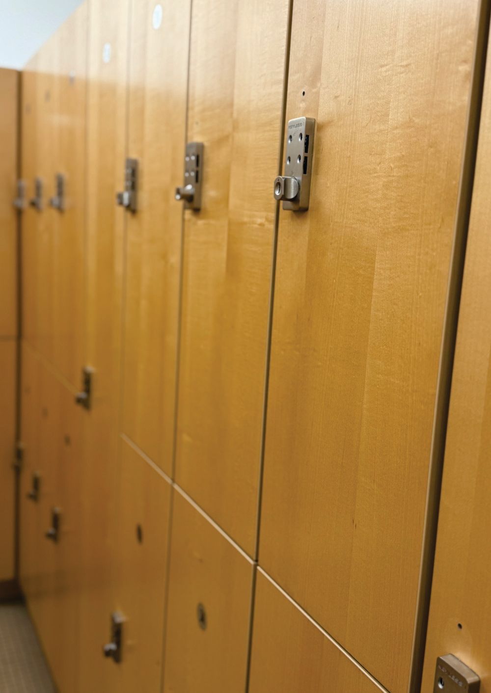 Clean locker rooms at Sag Harbor Gym