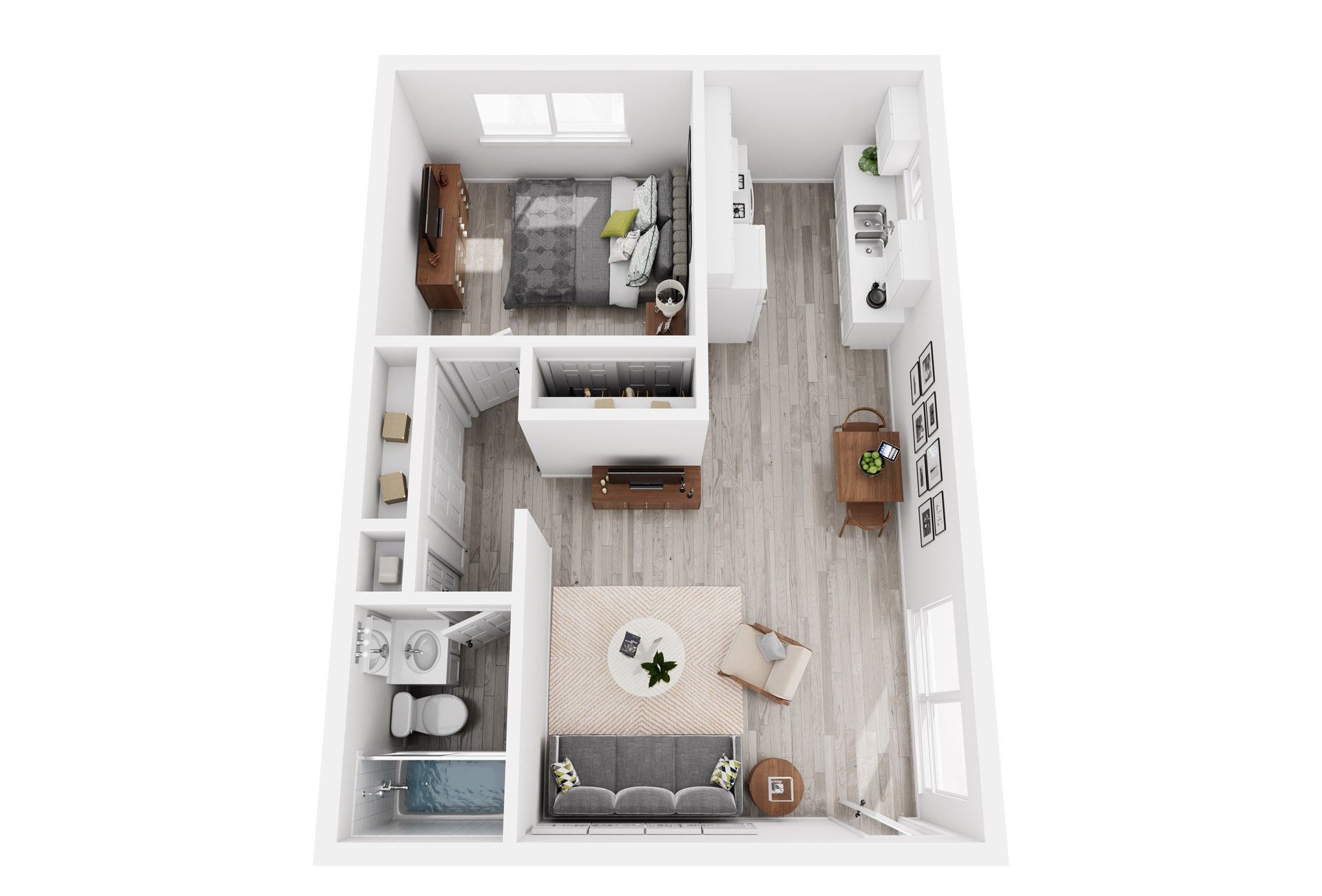 1 bedroom floor plan