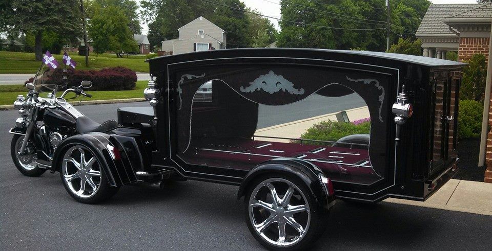 Motorcycle hearse