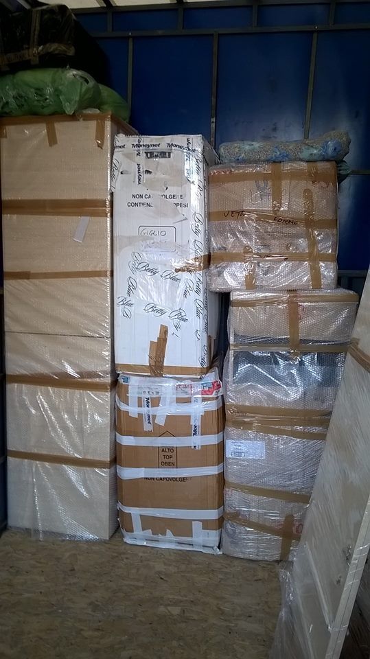 pacchi in custodia per traslochi