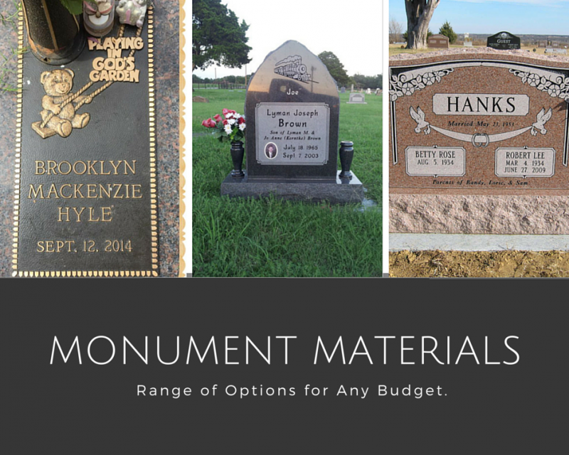 monument materials