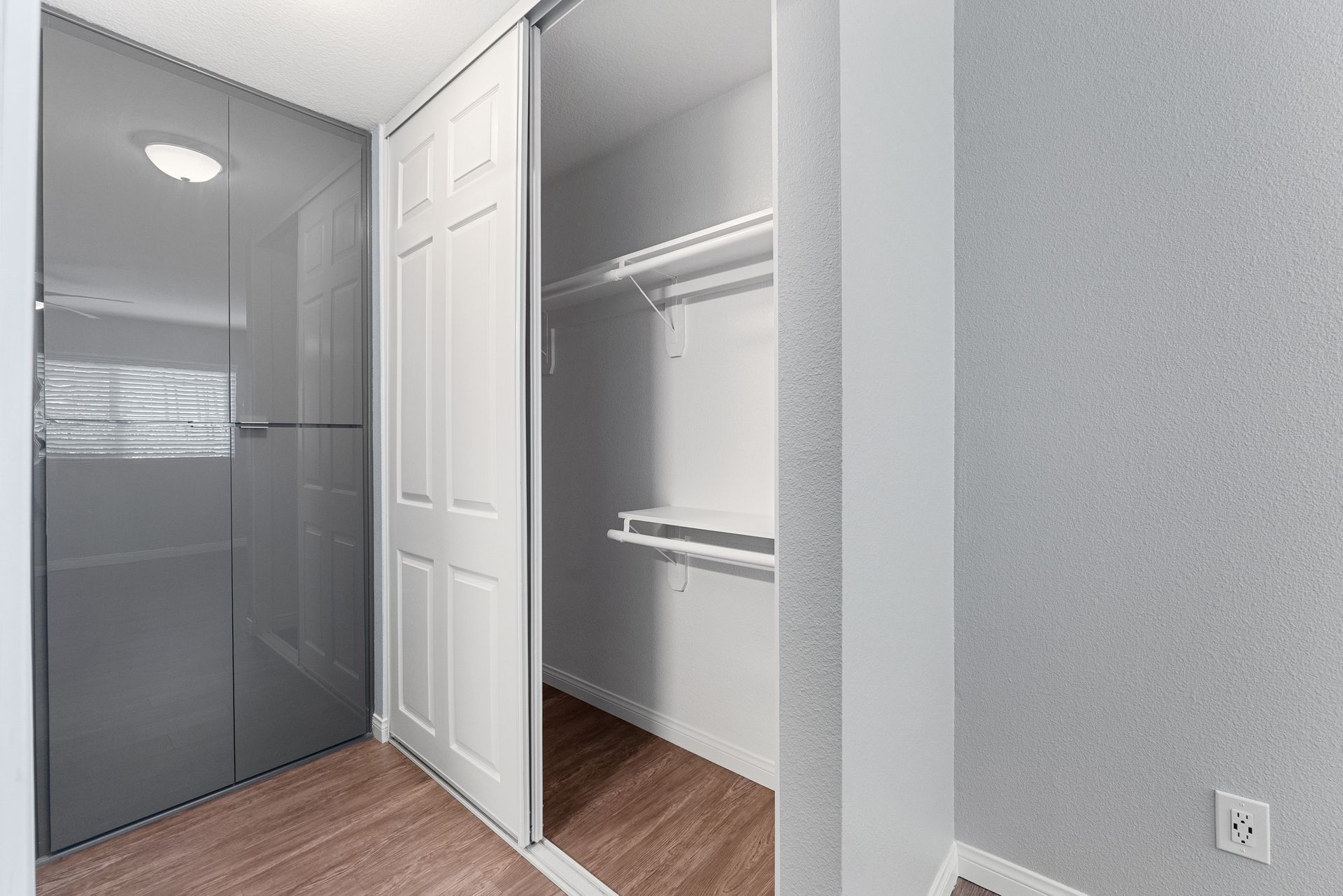 Apartment hallway and closer