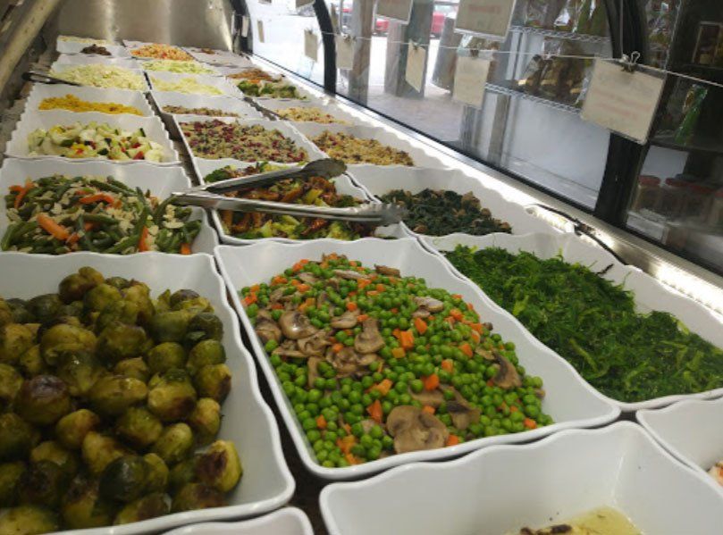 wide range of salads