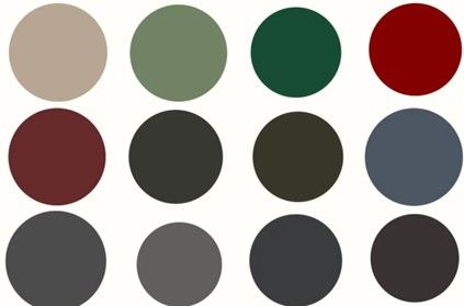 Brown wooden building with copper gutters against a blue sky.