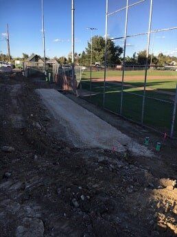 construction on sports field - municipal construction in WY