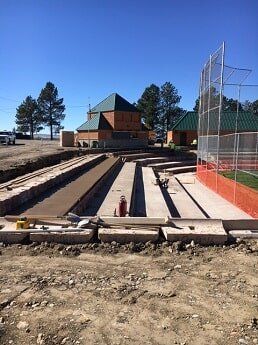 baseball field bleacher construction - municipal construction in WY