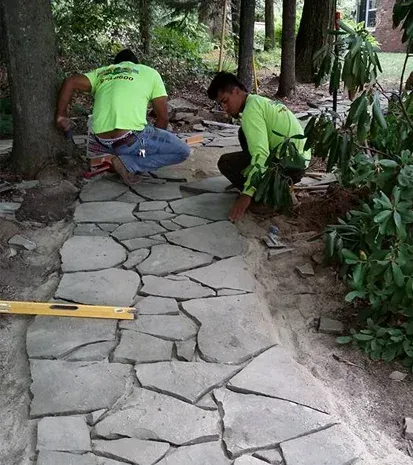 flagstone and bluestone walkways in long valley nj