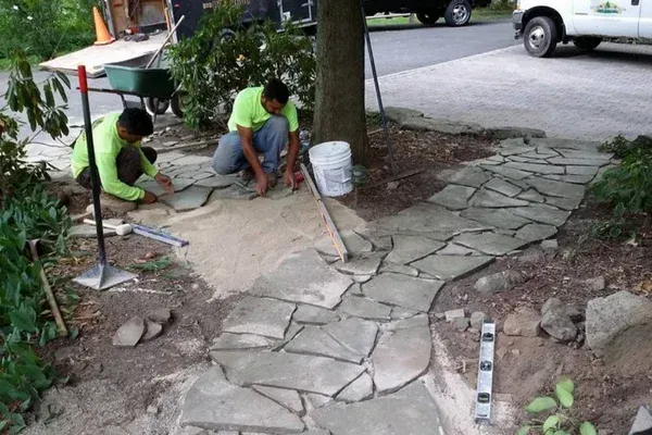 flagstone walkway installers in long valley nj