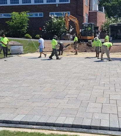 Custom patio and hardscape installation in Long Valley, New Jersey