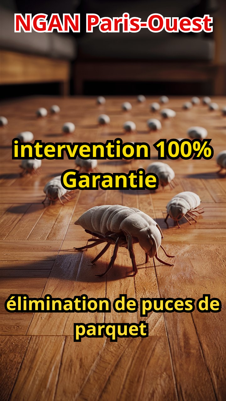 Puces de parquet, une élimination 100% Garantie !