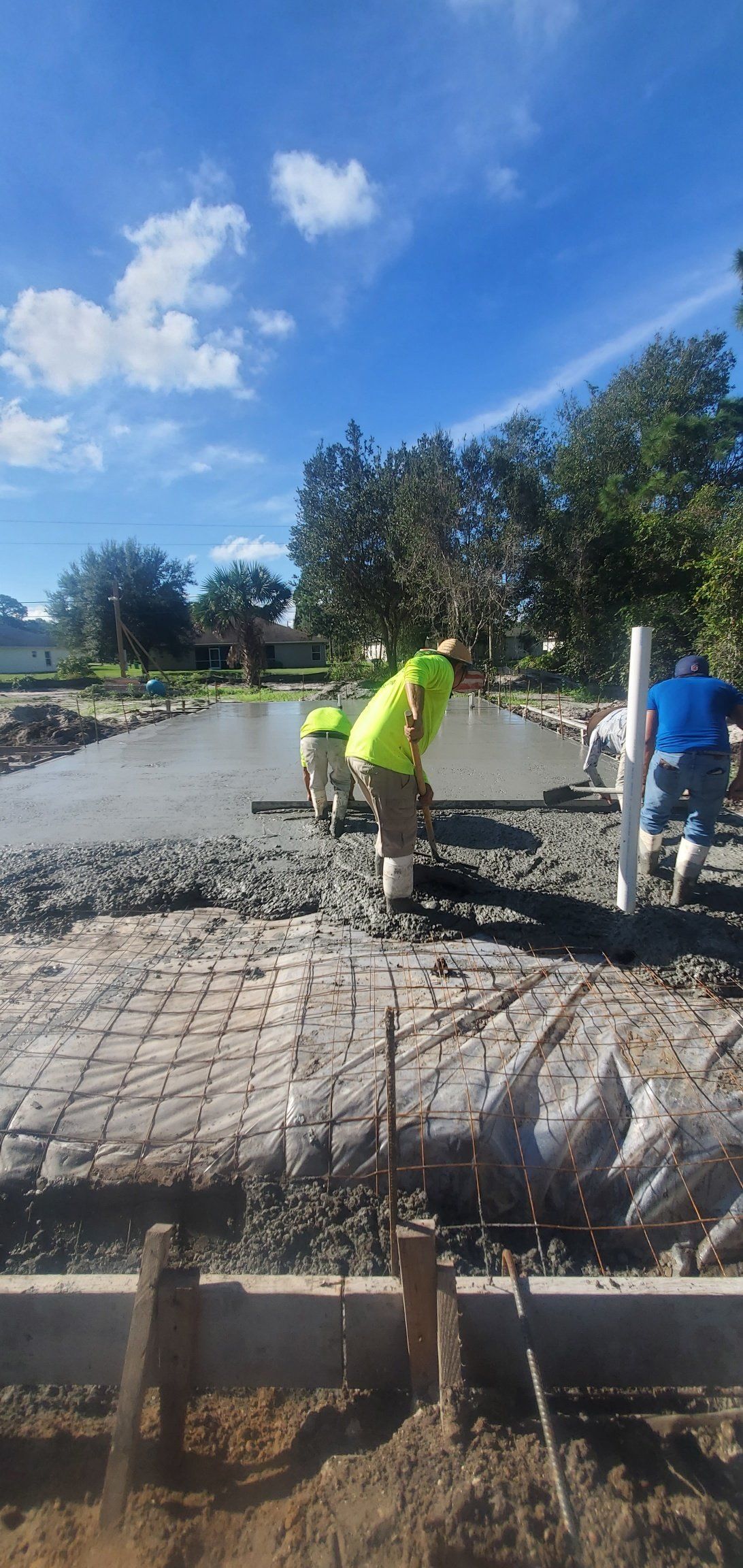 Residential concrete foundation