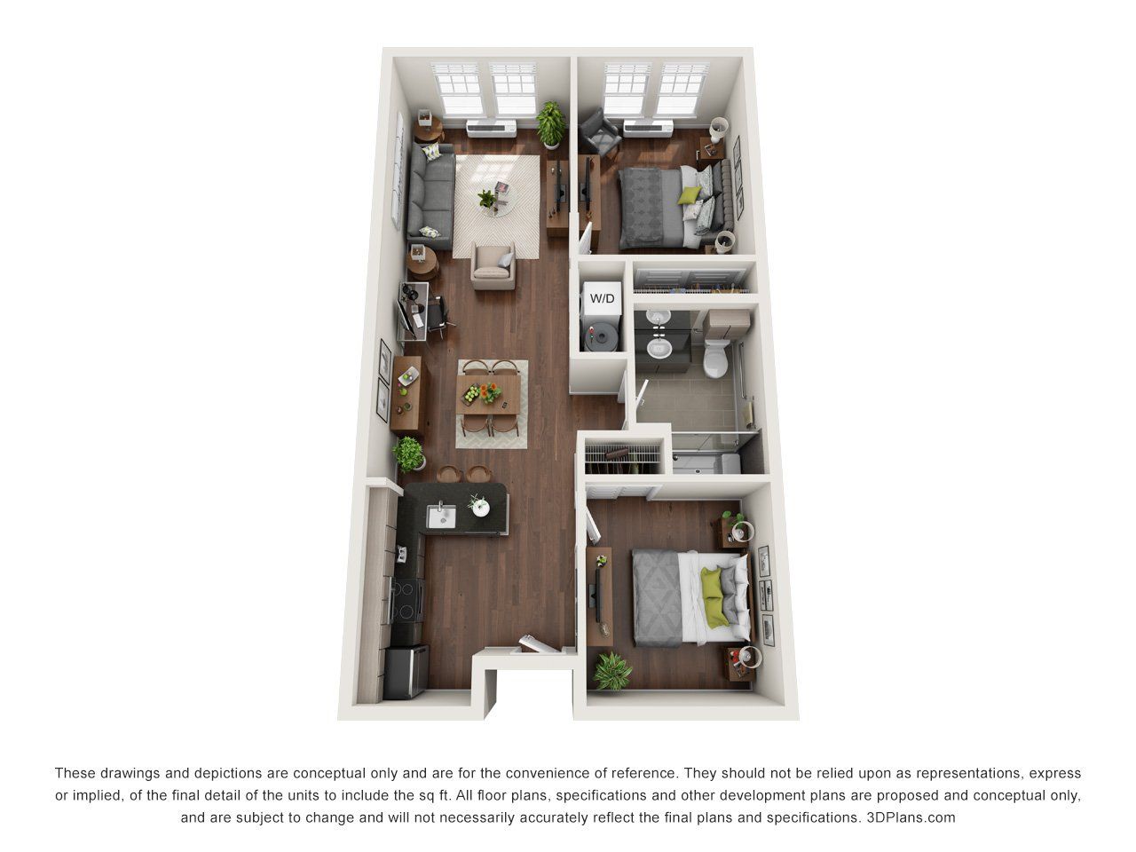 Meridia on Main Floorplan A
