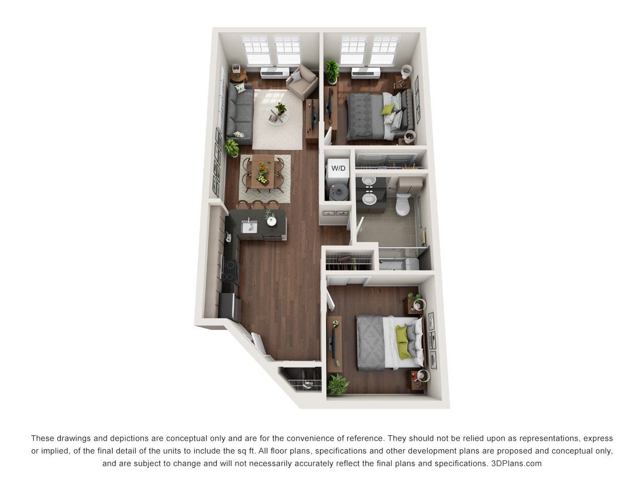 Meridia on Main Floorplan A2