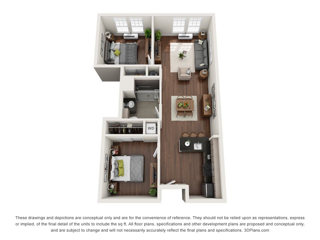 Meridia on Main Floorplan A3