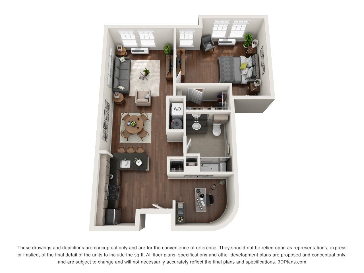Meridia on Main Floorplan B1