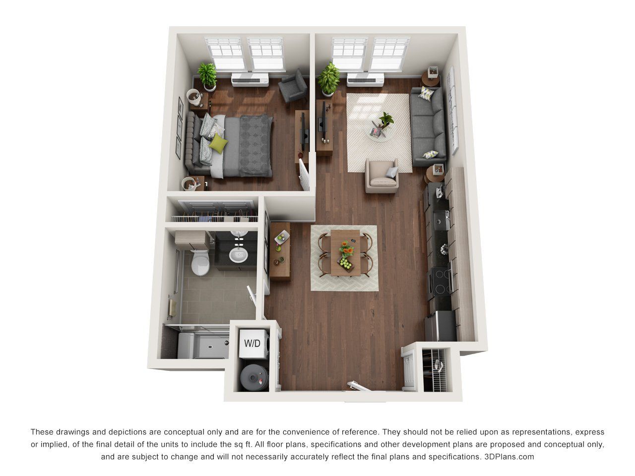Meridia on Main Floorplan C1