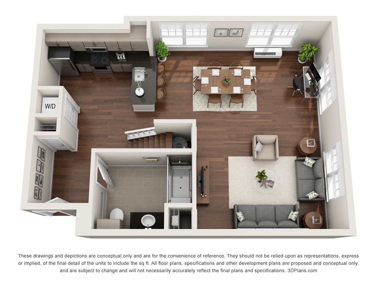 Meridia on Main Floorplan C6 1FL