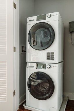 stacked washer and drier