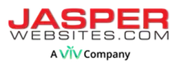 The word jasper is written in green and white on a white background.