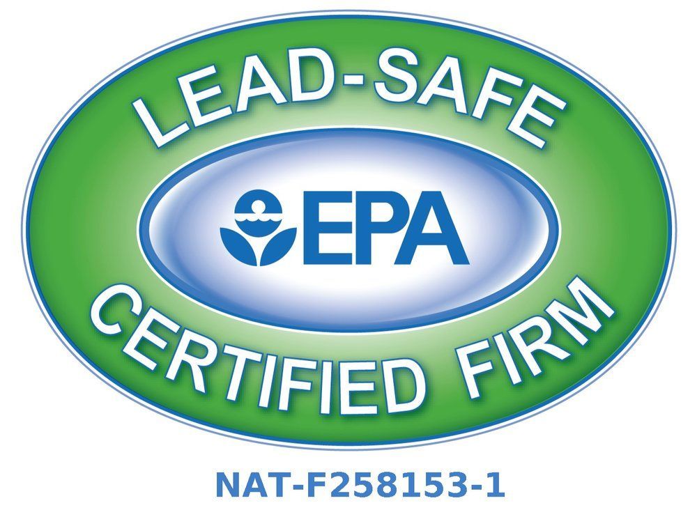 A logo for a lead safe certified firm