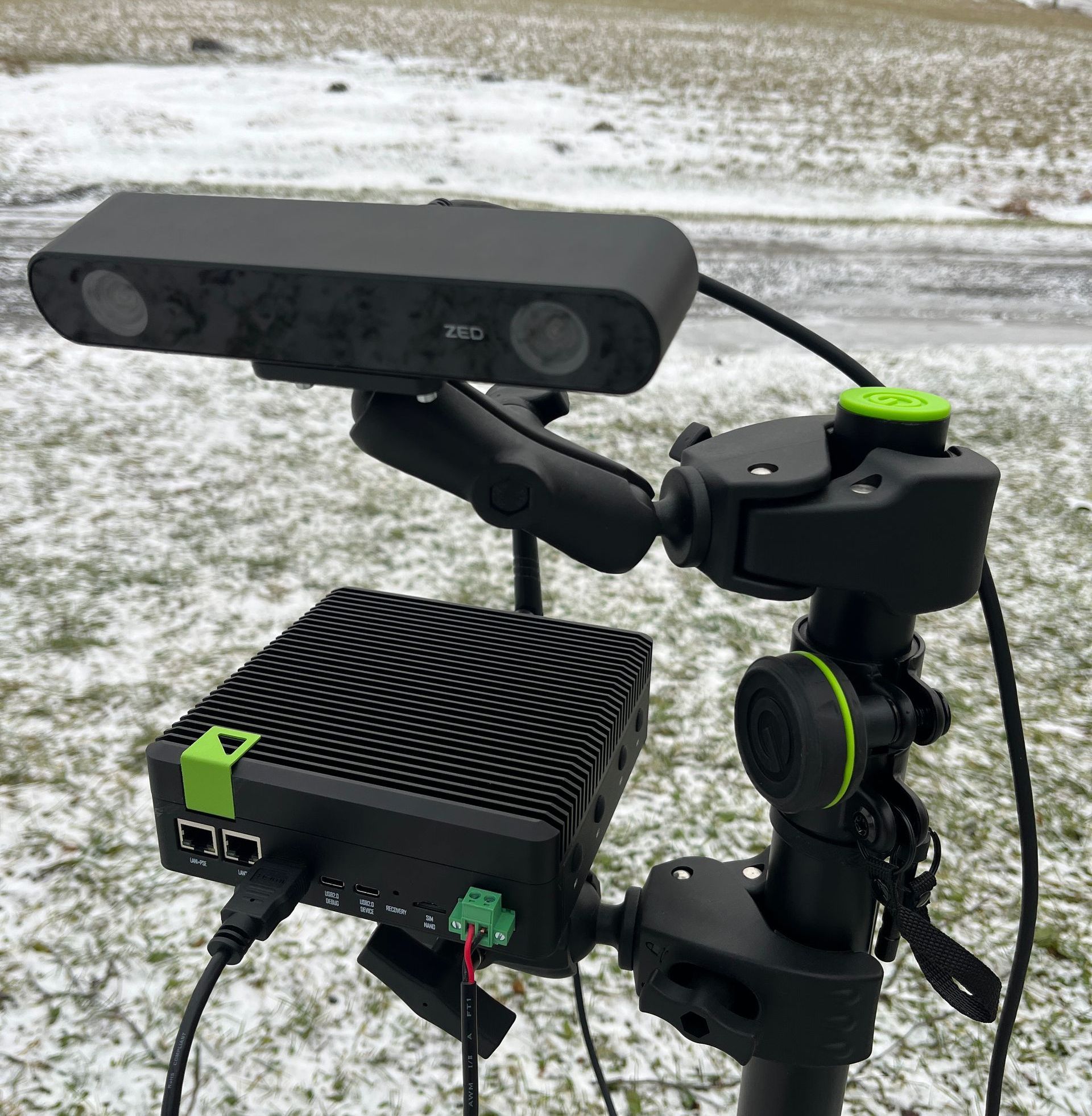 NVIDIA Jetson Orin NX ja Stereolabs ZED 2i stereokamera