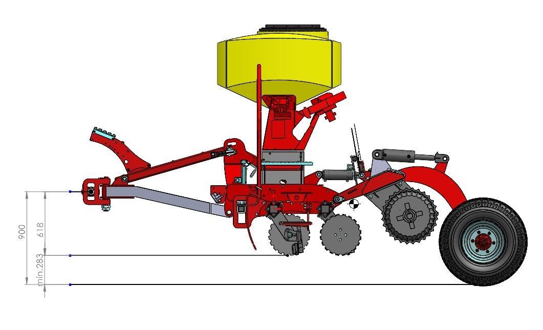 Smart Seeder kylvökone kuljetuspsyörillä.