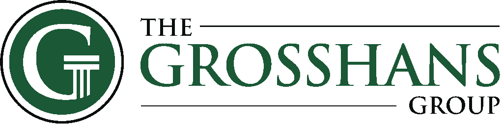 Logo for The Grosshans Group, with a green 