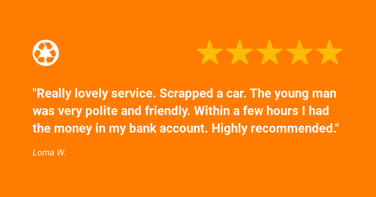 Feedback reviews from Lorna on behalf of Benfleet Scrap