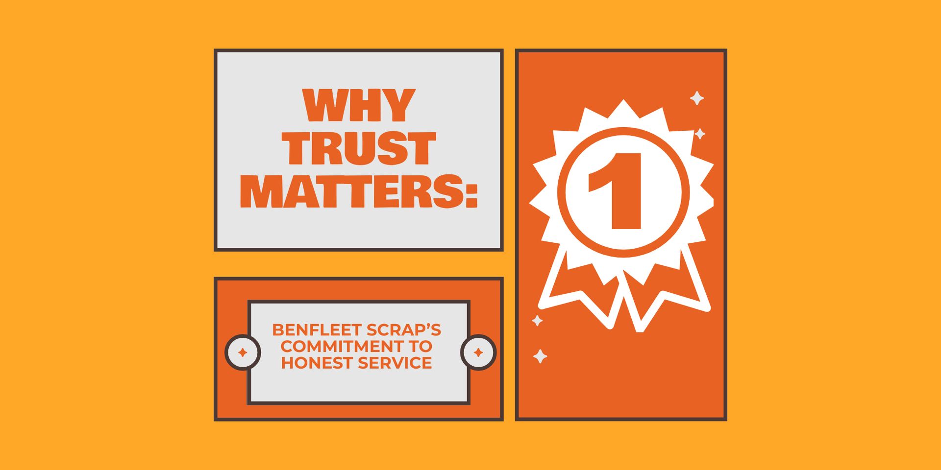 Orange graphic with text