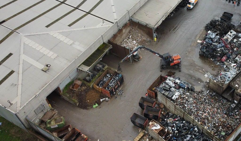 Benfleet Scrap depot for recycling metal and skip waste