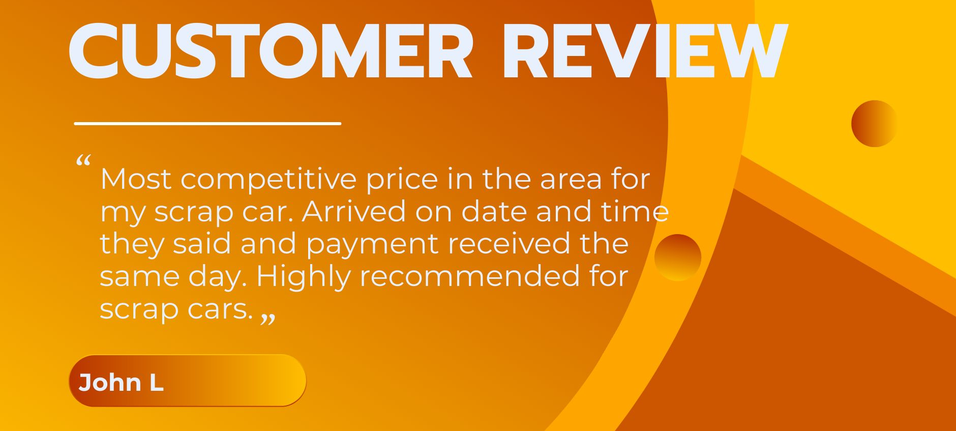 Customer review for Benfleet Scrap